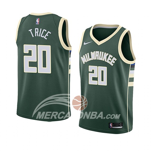Maglia NBA Milwaukee Bucks Travis Trice Icon 2018 Verde